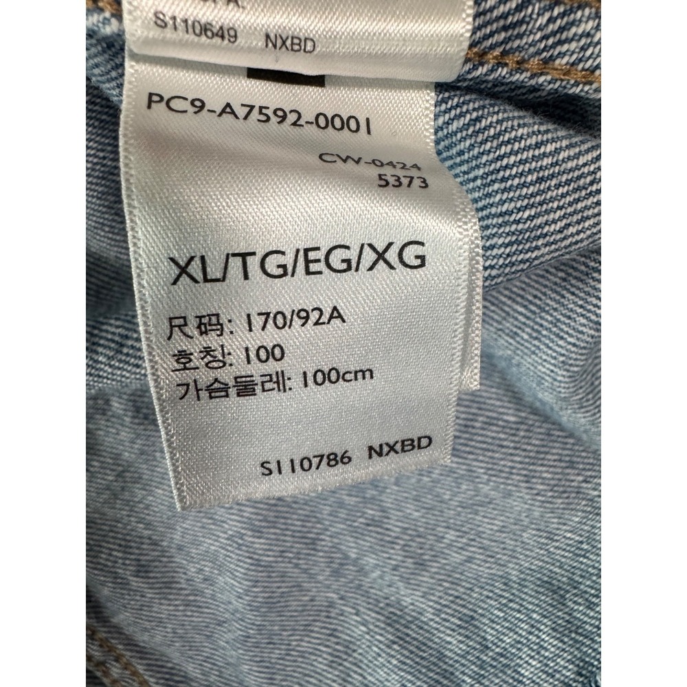 Levis Flynn‎ Western Dress Womens XL Blue Denim Long Sleeves Button Front - Picture 15 of 16